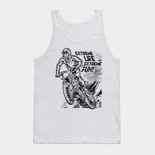 WHITE EXTREME LIFE EXTREME FUN MOTOCROSS Tank Top